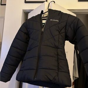 Columbia Women's Black Puffer Jacket with Faux Fur Hood